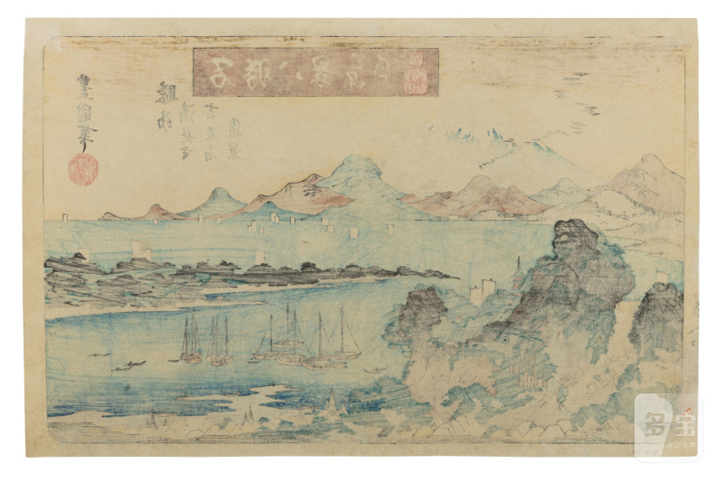 Utagawa Toyokuni II (Toyoshige, 1777-1835) | The complete set of Eight Views of Famous Places (Meisho hakkei) | Edo period, 19th century - 图3